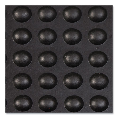 Image of Apache Mills® 39097090020000300 Bubble Flex Anti-Fatigue Mat, Rectangular, Black Crush-Resistant Non-Slip Surface, 24" x 36"