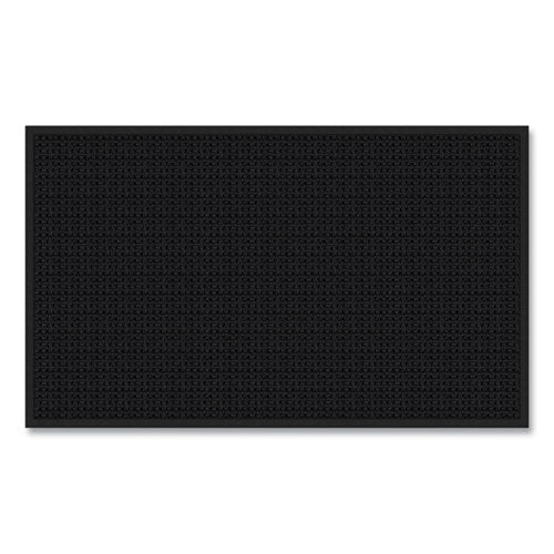 Image of Apache Mills® 76036190240000600 Absorba Select Entry Mat, Rectangular, Pepper/Black Crush-Resistant Needle-Punched Surface, 48" x 72"