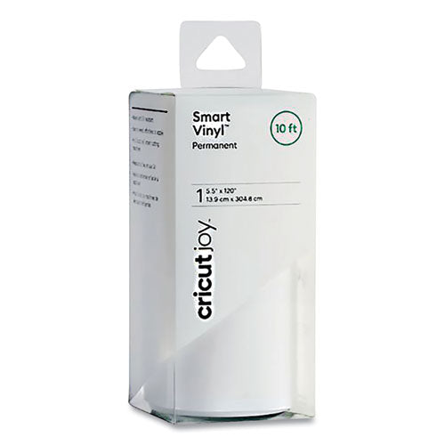 Image of Cricut® 2007353 Joy Permanent Smart Vinyl for Assorted Surfaces, 5.5 x 120, White