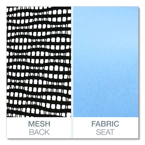Image of Alera® Alera Elusion Series Mesh Mid-Back Swivel/Tilt Chair, Supports Up to 275 lb, 17.9" to 21.8" Seat Height, Light Blue Seat