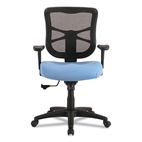 Image of Alera® Alera Elusion Series Mesh Mid-Back Swivel/Tilt Chair, Supports Up to 275 lb, 17.9" to 21.8" Seat Height, Light Blue Seat