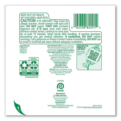 Image of Air Wick® 62338-82291 Scented Oil Refill, Fresh Linen, 0.67 Oz, 2/pack