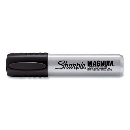 Image of Sharpie® 44001A Magnum Permanent Marker, Broad Chisel Tip, Black, Dozen