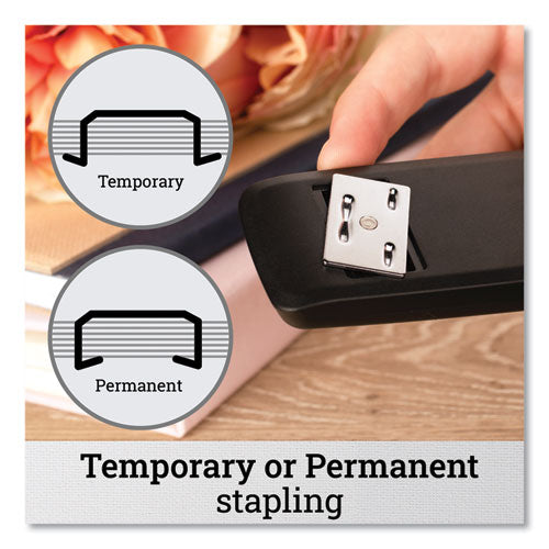 Image of Swingline® S7054501E Standard Eco Full Strip Desk Stapler, 15-Sheet Capacity, Black