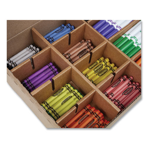 Image of Crayola® 523349 Crayons And Markers Combo Classpack, Eight Colors, 256/set