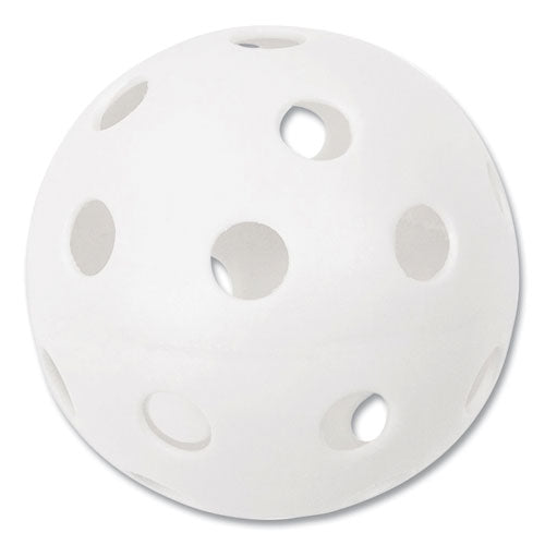 Image of Champion Sports Plastic Baseballs, 9" Diameter, White, 12/set