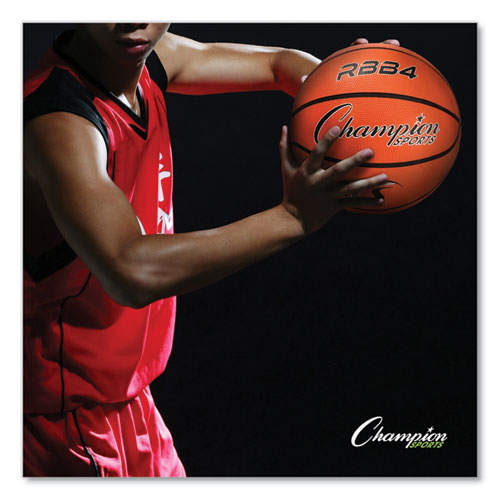 Image of Champion Sports RBB4 Rubber Sports Ball, Basketball, No. 6 Size, Orange