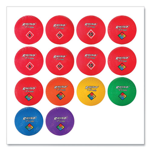 Image of Champion Sports Playground Ball Set, Multi-Size, Multi-Color, 14/set