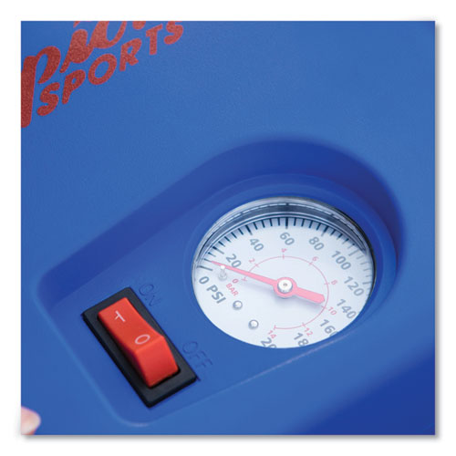 Image of Champion Sports EP1500 Electric Inflating Pump With Gauge, Hose And Needle, 0.25 Hp Compressor, 50 Psi, 8 Ft Cord