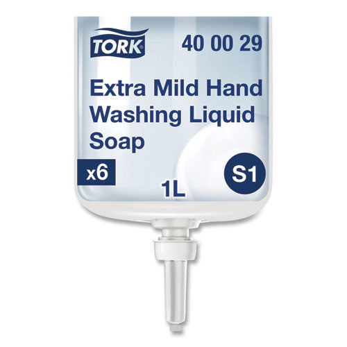 Image of TorkÂ® Premium Extra Mild Soap Refill, Unscented, 1 L, 6/Carton