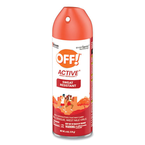Image of OFF!® 334678 ACTIVE Insect Repellent, 6 oz Aerosol Spray, 12/Carton