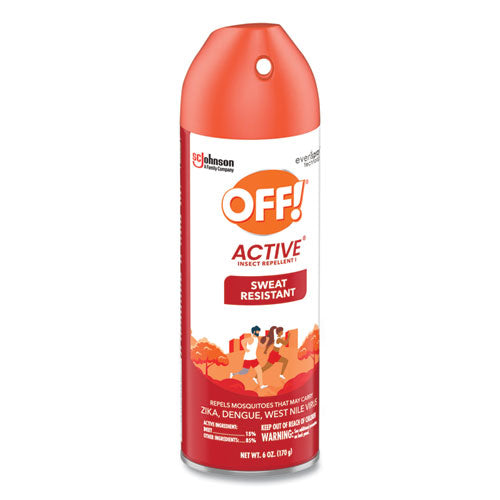 Image of OFF!® 334678 ACTIVE Insect Repellent, 6 oz Aerosol Spray, 12/Carton