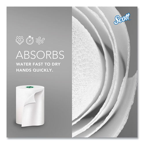 Image of Scott® 43961 Pro Hard Roll Paper Towels with Absorbency Pockets for Scott Pro Dispenser, Green Core Only, 1-Ply, 7.5" x 900 ft,6 Rolls/CT