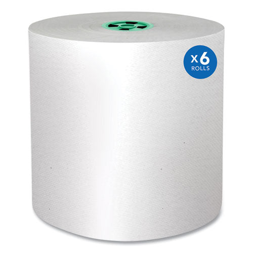 Image of Scott® 43961 Pro Hard Roll Paper Towels with Absorbency Pockets for Scott Pro Dispenser, Green Core Only, 1-Ply, 7.5" x 900 ft,6 Rolls/CT