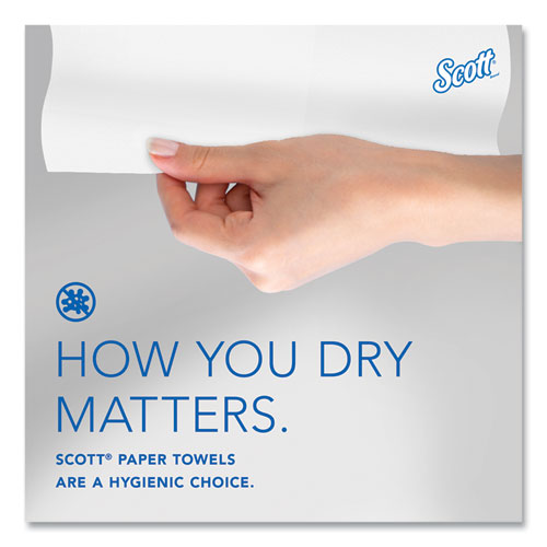 Image of Scott® 43960 Pro Hard Roll Paper Towels with Absorbency Pockets for Scott Pro Dispenser, Gray Core Only, 1-Ply, 7.5" x 900 ft, 6 Rolls/CT