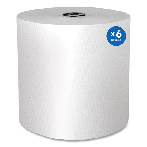 Image of Scott® 43960 Pro Hard Roll Paper Towels with Absorbency Pockets for Scott Pro Dispenser, Gray Core Only, 1-Ply, 7.5" x 900 ft, 6 Rolls/CT
