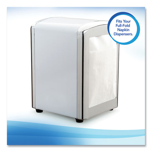 Image of Scott® 98740 Full Fold Dispenser Napkins, 1-Ply, 13 X 12, White, 375/pack, 16 Packs/carton