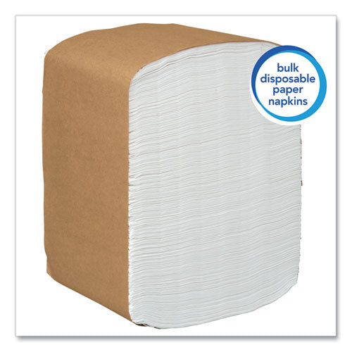 Image of Scott® 98740 Full Fold Dispenser Napkins, 1-Ply, 13 X 12, White, 375/pack, 16 Packs/carton