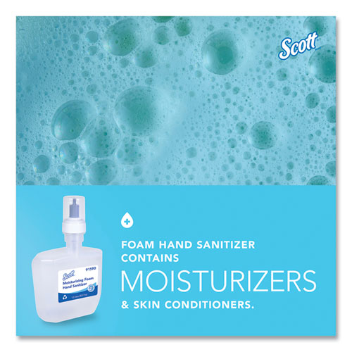 Image of Scott® 91590 Pro Moisturizing Foam Hand Sanitizer, 1,200 Ml Cassette, Fruity Cucumber Scent, 2/carton