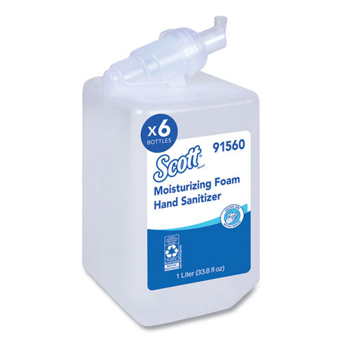 Image of Scott® 91560 Pro Moisturizing Foam Hand Sanitizer, 1,000 Ml Refill, Fruity Cucumber Scent, 6/carton