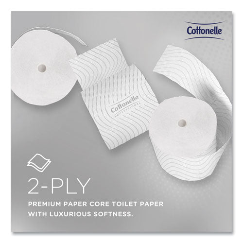Image of Cottonelle® 53862 Clean Care Bathroom Tissue, Septic Safe, 2-Ply, White, 900 Sheets/Roll, 36 Rolls/Carton
