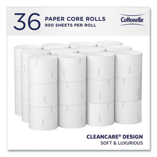 Image of Cottonelle® 53862 Clean Care Bathroom Tissue, Septic Safe, 2-Ply, White, 900 Sheets/Roll, 36 Rolls/Carton