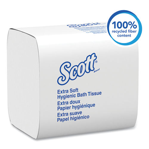 Image of Scott® 48280 Hygienic Bath Tissue, Septic Safe, 2-Ply, White, 250 Sheets/Pack, 36 Packs/Carton