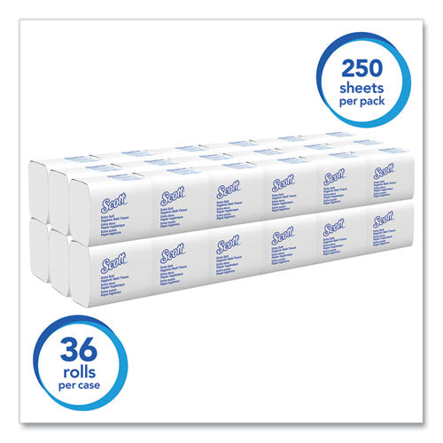 Image of Scott® 48280 Hygienic Bath Tissue, Septic Safe, 2-Ply, White, 250 Sheets/Pack, 36 Packs/Carton