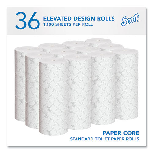Image of Scott® 47305 Pro Small Core High Capacity/SRB Bath Tissue, Septic Safe, 2-Ply, White, 1,100 Sheets/Roll, 36 Rolls/Carton