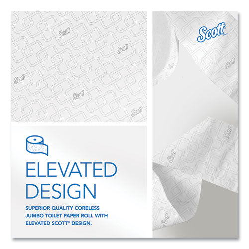 Image of Scott® 07006 Essential Coreless JRT, Septic Safe, 2-Ply, 3.75" x 1,150 ft, White, 12 Rolls/Carton