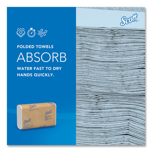 Image of Scott® 37490 Essential Multi-Fold Towels, 1-Ply, 8 x 9.4, White, 250/Pack, 16 Packs/Carton