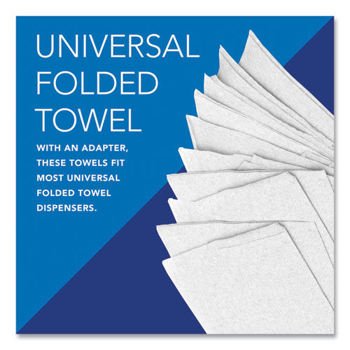 Image of Scott® 01960 Pro Scottfold Towels, 1-Ply, 7.8 x 12.4, White, 175 Towels/Pack, 25 Packs/Carton