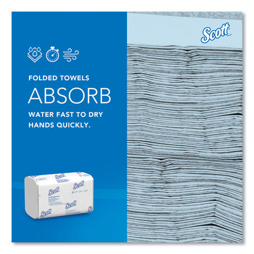 Image of Scott® 01960 Pro Scottfold Towels, 1-Ply, 7.8 x 12.4, White, 175 Towels/Pack, 25 Packs/Carton
