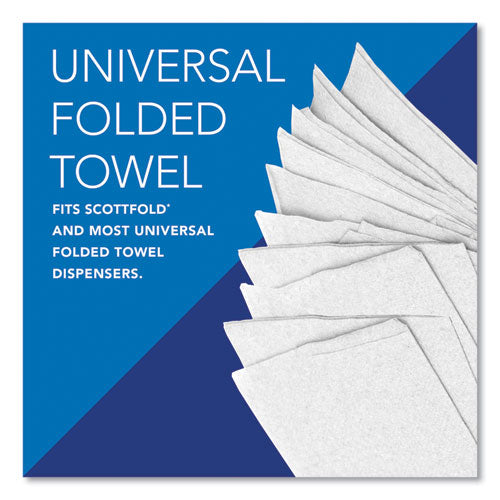 Image of Scott® 01980 Pro Scottfold Towels, 1-Ply, 9.4 x 12.4, White, 175 Towels/Pack, 25 Packs/Carton