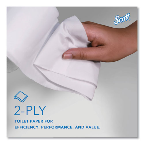 Image of Scott® 04007 Essential Coreless SRB Bathroom Tissue, Septic Safe, 2-Ply, White, 1,000 Sheets/Roll, 36 Rolls/Carton