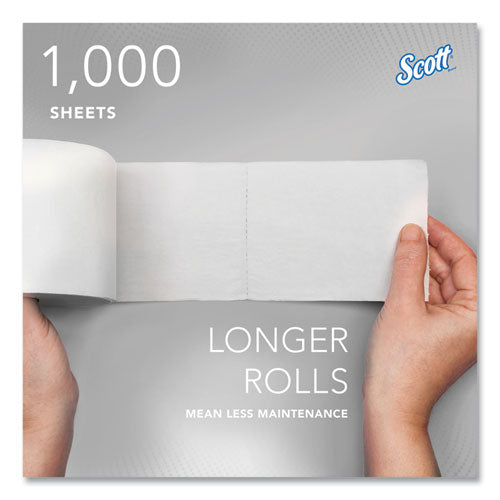 Image of Scott® 04007 Essential Coreless SRB Bathroom Tissue, Septic Safe, 2-Ply, White, 1,000 Sheets/Roll, 36 Rolls/Carton