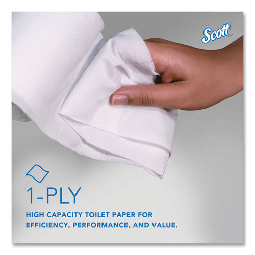 Image of Scott® 07005 Essential Coreless JRT, Septic Safe, 1-Ply, 3.75" x 2,300 ft, White, 12 Rolls/Carton