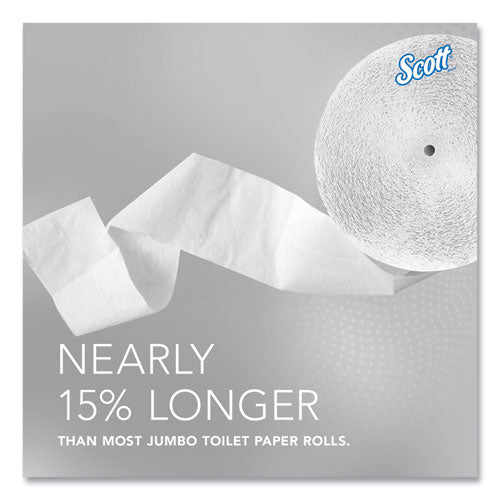 Image of Scott® 07005 Essential Coreless JRT, Septic Safe, 1-Ply, 3.75" x 2,300 ft, White, 12 Rolls/Carton