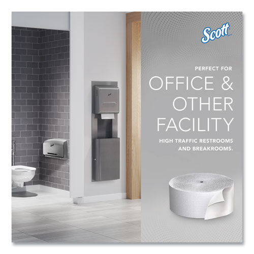 Image of Scott® 07005 Essential Coreless JRT, Septic Safe, 1-Ply, 3.75" x 2,300 ft, White, 12 Rolls/Carton