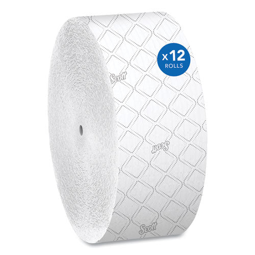 Image of Scott® 07006 Essential Coreless JRT, Septic Safe, 2-Ply, 3.75" x 1,150 ft, White, 12 Rolls/Carton