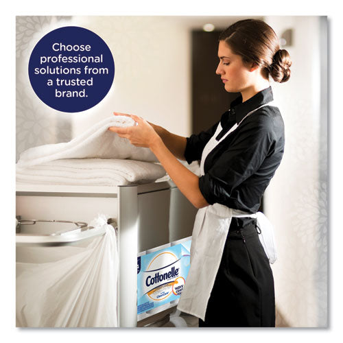 Image of Cottonelle® 12456 Clean Care Bathroom Tissue, Septic Safe, 1-Ply, White, 170 Sheets/roll, 48 Rolls/carton