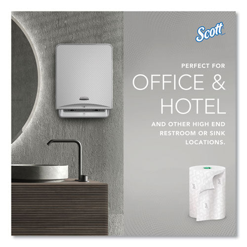 Image of Scott® 25700 Pro Hard Roll Paper Towels with Elevated Scott Design for Scott Pro Dispenser, Green Core Only, 1-Ply, 1,150 ft, 6 Rolls/CT