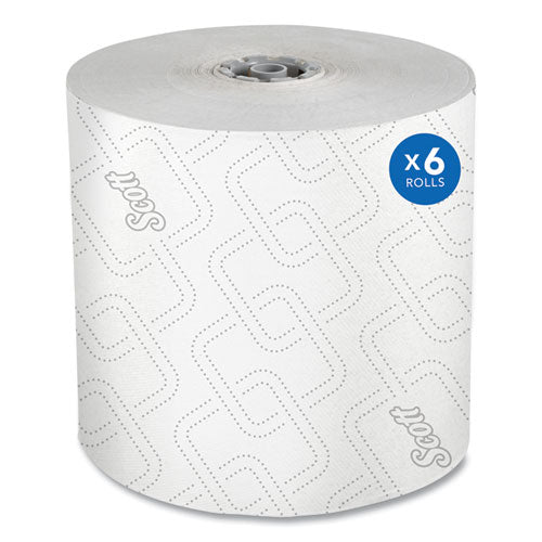 Image of Scott® 25703 Pro Hard Roll Paper Towels with Elevated Scott Design for Scott Pro Dispenser, Gray Core Only, 1-Ply, 1,150 ft, 6 Rolls/CT
