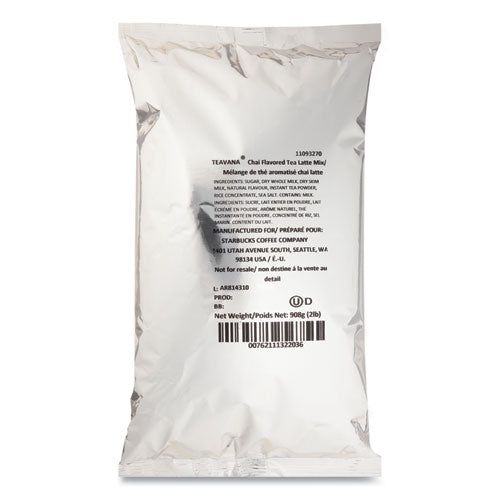 Image of StarbucksÂ® Teavana Chai Tea Latte Mix, Chai, 2 lb Bag, 6/Carton