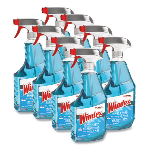 Image of Windex® 322338 Ammonia-D Glass Cleaner, Fresh, 32 Oz Spray Bottle, 8/carton