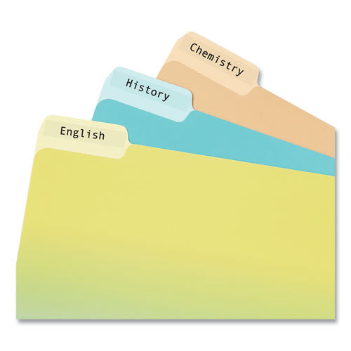 Image of Avery® 05029 Clear Permanent File Folder Labels With Sure Feed Technology, 0.66 X 3.44, Clear, 30/sheet, 15 Sheets/pack