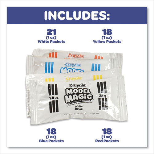 Image of Crayola® 236002 Model Magic Modeling Compound, 1 Oz Packs, 75 Packs, Assorted Colors, 6 Lbs 13 Oz
