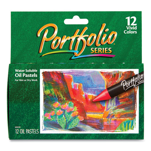 Image of Crayola® 52-3612 Portfolio Series Oil Pastels, 12 Assorted Colors, 12/pack