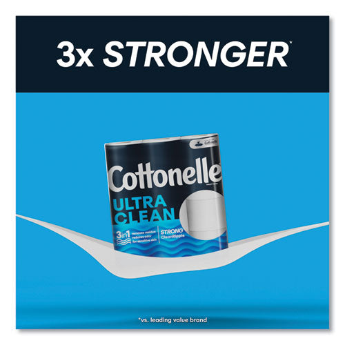 Image of Cottonelle® 55699 Ultra CleanCare Toilet Paper, Strong Tissue, Septic Safe, 1-Ply, White, 284 Sheets/Roll, 6 Rolls/Pack, 36 Rolls/Carton