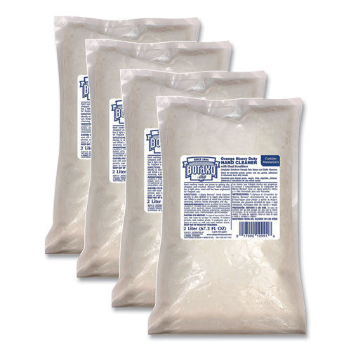 Image of Boraxo® DIA 10992 Orange Heavy Duty Hand Cleaner Refill, Citrus Scent, 2 L, 4/Carton